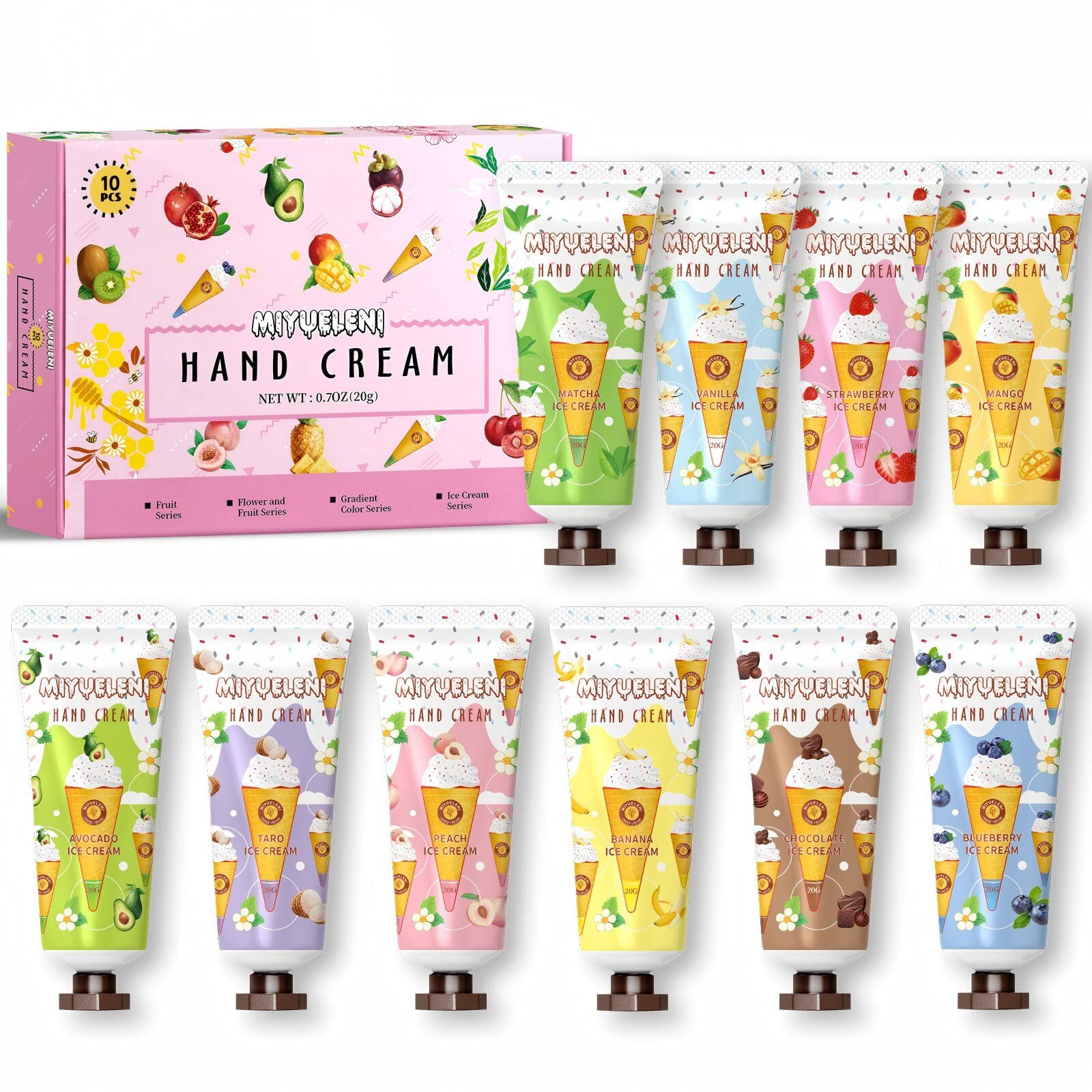 20 Pack Christmas Hand Lotion Gifts Set，Moisturizing Hand Cream for Women, Mini Travel Size Holiday Gifts, Stocking Stuffers & Bulk Gifts for Christmas Appreciation 30ml
