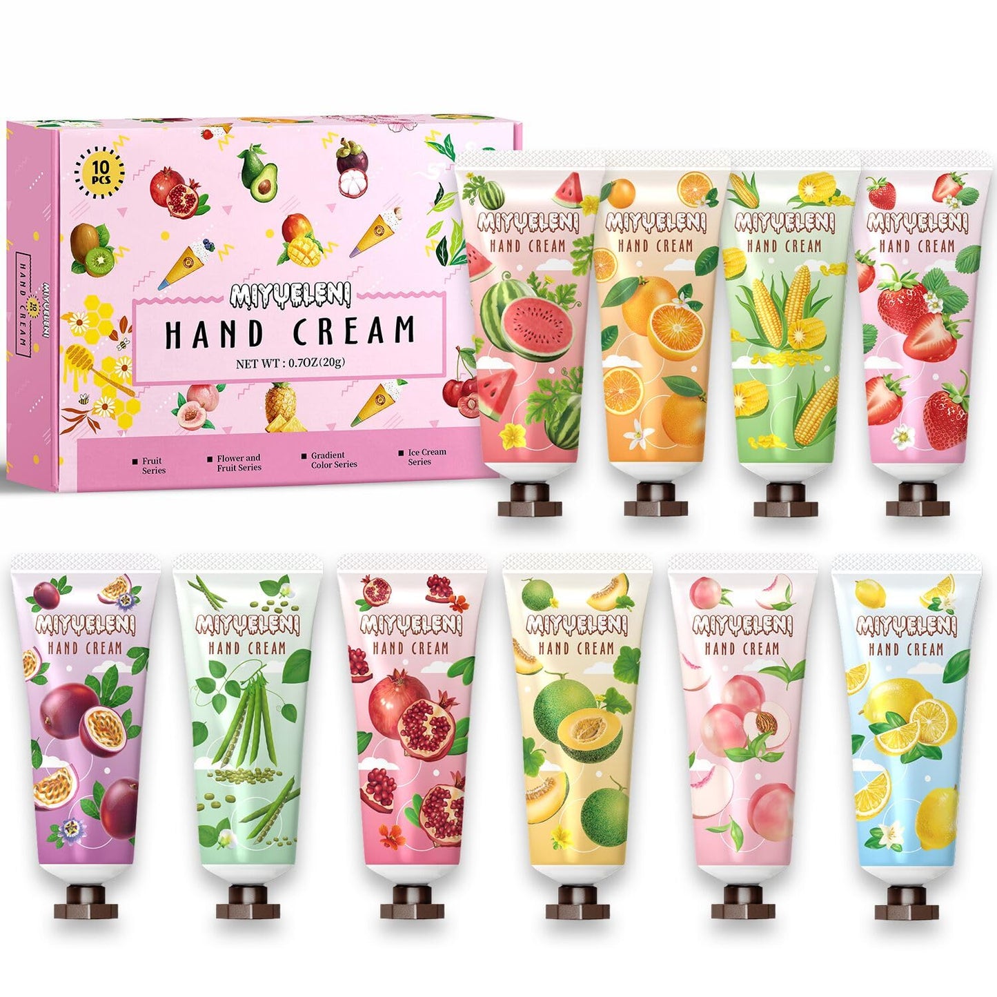 20 Pack Christmas Hand Lotion Gifts Set，Moisturizing Hand Cream for Women, Mini Travel Size Holiday Gifts, Stocking Stuffers & Bulk Gifts for Christmas Appreciation 30ml