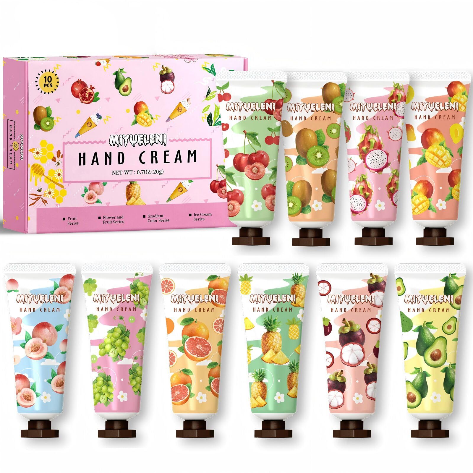 20 Pack Christmas Hand Lotion Gifts Set，Moisturizing Hand Cream for Women, Mini Travel Size Holiday Gifts, Stocking Stuffers & Bulk Gifts for Christmas Appreciation 30ml
