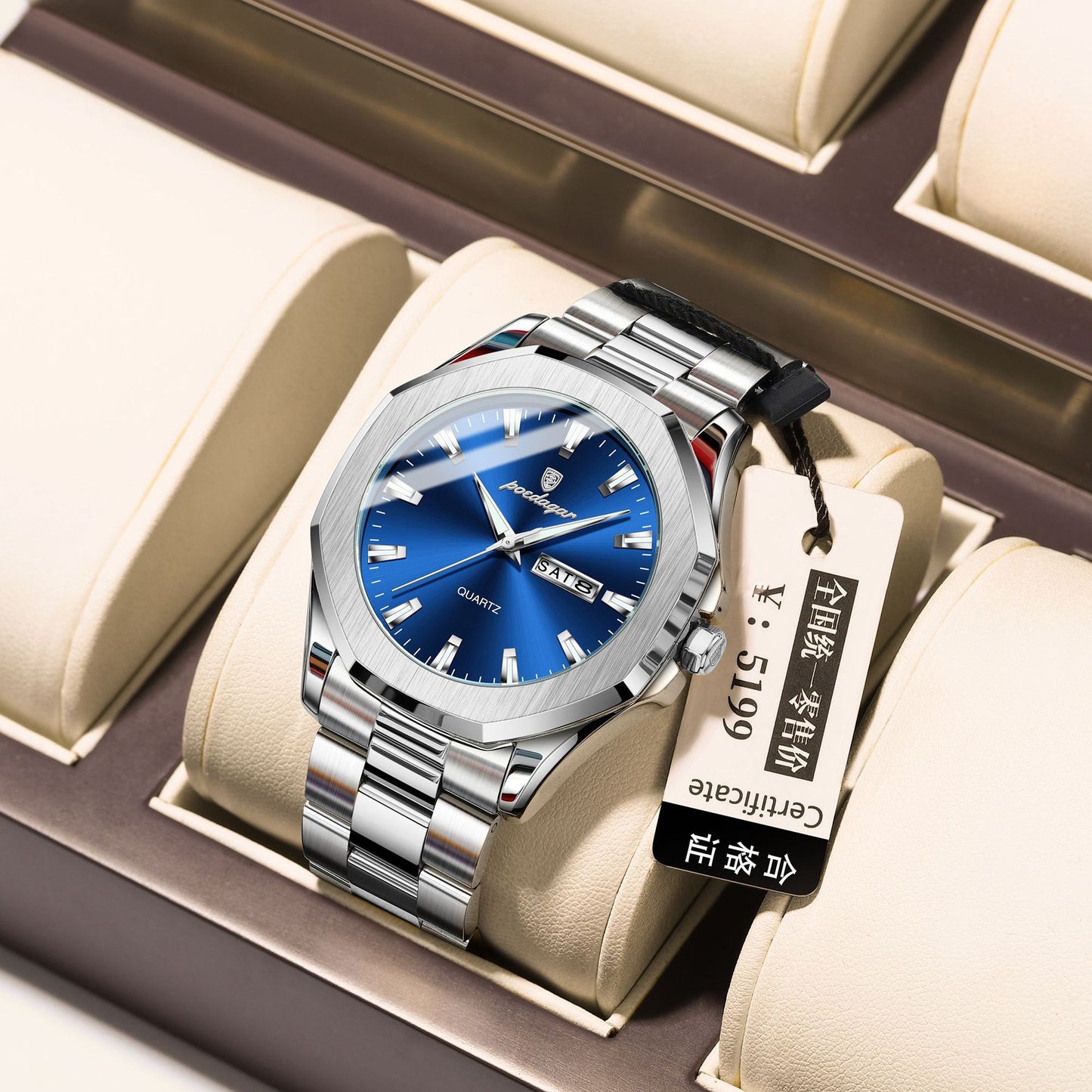 Men's Steel Strap Quartz Watch