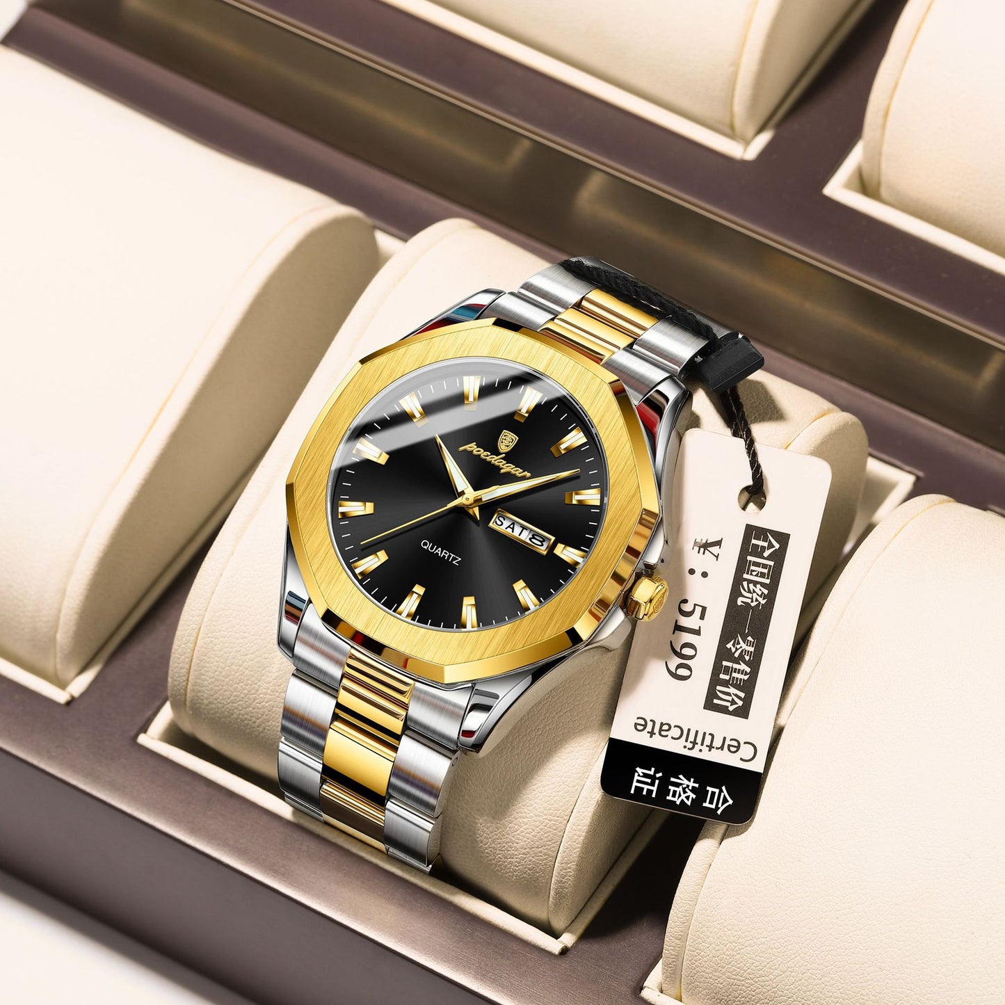 Men's Steel Strap Quartz Watch